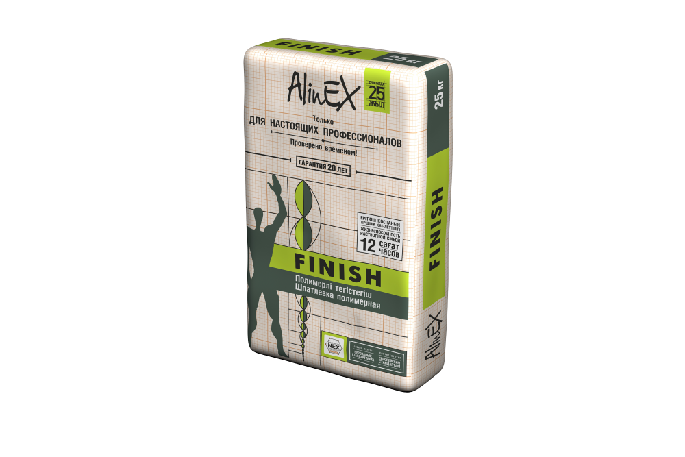 Шпатлевка AlinEX FINISH, 5кг (полимерная)