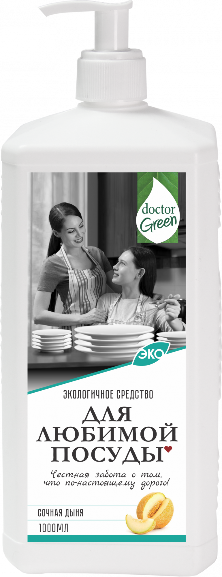 Средство для мытья посуды Doctor Green "Для любимой посуды", 1000 мл в Актау.