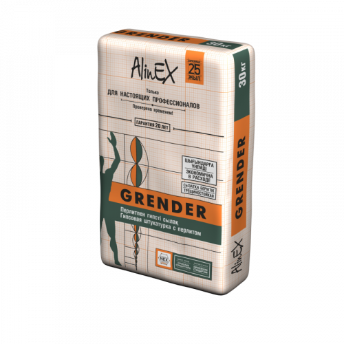 Гипсовая штукатурка AlinEX «GRENDER», 30 кг